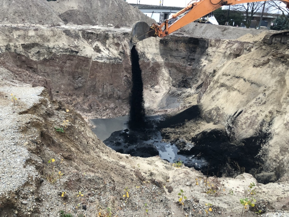 PFAS remediation site.